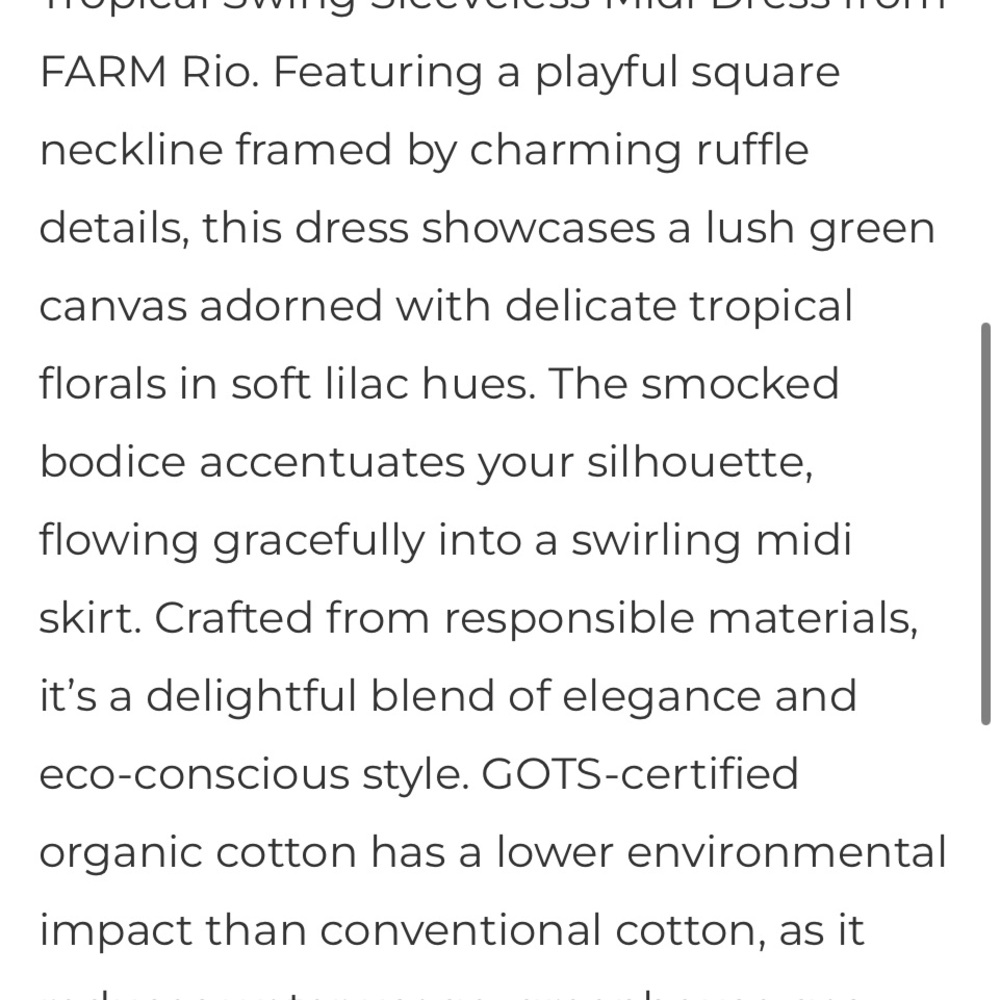 FARM Rio Green and Lavender Maxi Dress - Picture 4 of 7